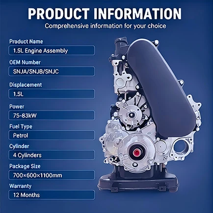 Bảng thông tin sản phẩm động cơ diesel Toyota 2KD-FTV 2.5L D-4D khối dài